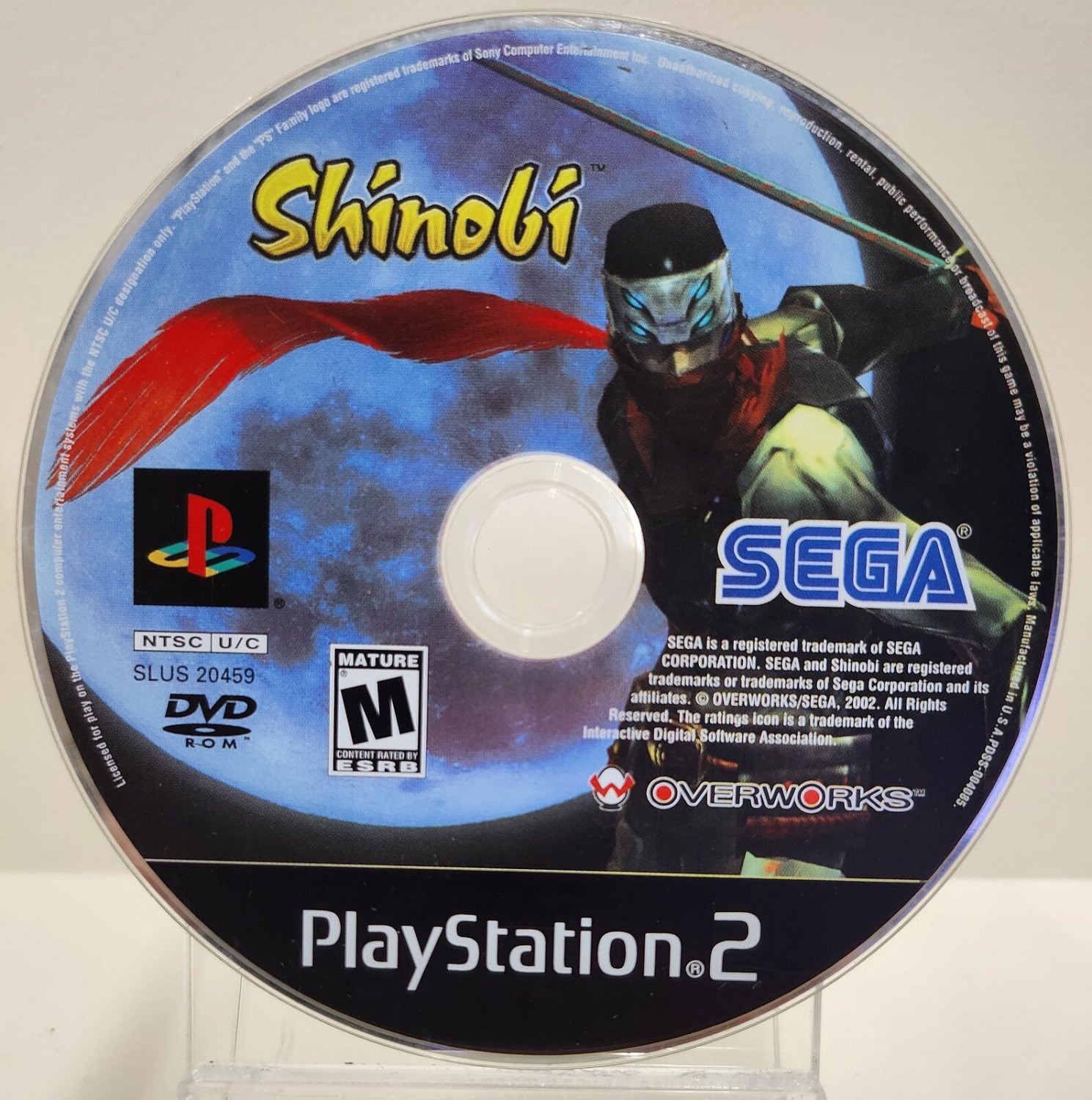 Shinobi (PlayStation 2, 2002) Authentic Disc Only PS2
