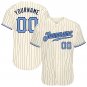 Personalized Custom Stripe Line Color Baseball Jersey