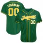 Personalized Custom Stripe Line Color Baseball Jersey
