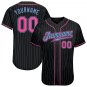 Personalized Custom Stripe Line Color Baseball Jersey