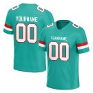 Custom Aqua Football Jersey Athletic Shirt For Adult Youth