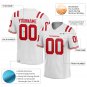 Custom White Football Unisex Jersey Athletic Shirt
