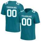 Custom Teal Football Jersey Player Fans Team Uniforms For Adult Youth