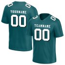 Custom Teal Football Jersey Player Fans Team Uniforms For Adult Youth