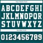 Custom Teal Football Jersey Player Fans Team Uniforms For Adult Youth