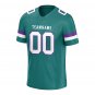 Custom Teal Football Jersey Player Fans Team Uniforms For Adult Youth