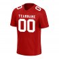 Custom Ruby Red Football Jersey Player Fans Team Uniforms For Adult Youth