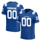 Custom Royal Football Jersey Athletic Shirt For Unisex Adult and Youth