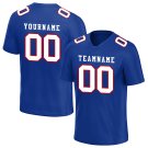 Custom Adult and Youth Royal Blue Football Jersey Player Fans Team Uniforms