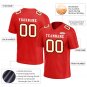 Custom Red Football Jersey Player Fans Team Uniforms For Adult Youth