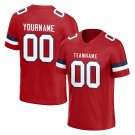 Custom Men's and Women's Red Football Jersey Athletic Shirt