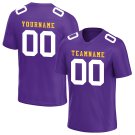 Custom Purple Football Jersey Player Fans Team Uniforms For Adult and Youth