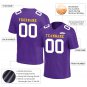 Custom Purple Football Jersey Player Fans Team Uniforms For Adult and Youth