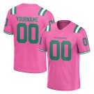 Custom Unisex Pink Football Jersey Athletic Shirt For Adult and Youth