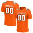 Custom Orange Football Jersey Player Fans Team Uniforms For Adult Youth