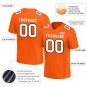 Custom Orange Football Jersey Player Fans Team Uniforms For Adult Youth