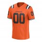 Custom Unisex Orange Football Jersey Player Fans Team Uniforms For Adult and Youth