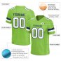 Custom Neon Green Football Jersey Athletic Shirt For Adult Youth   Unisex