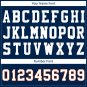 Custom Navy Orange Football Jersey Player  Adult Youth Fans Team Uniforms