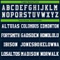 Custom Navy Light Green Football Jersey Player Fans Team Uniforms