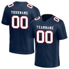 Custom Navy Football Jersey Player Fans Team Uniforms For Adult Youth
