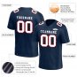 Custom Navy Football Jersey Player Fans Team Uniforms For Adult Youth