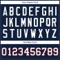 Custom Navy Football Jersey Athletic Shirt For Adult Youth