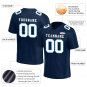 Custom Navy Blue Football Jersey Player Fans Team Uniforms For Adult Youth