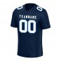 Custom Navy Blue Football Jersey Player Fans Team Uniforms For Adult Youth