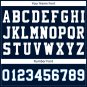 Custom Navy Blue Football Jersey Player Fans Team Uniforms For Adult Youth