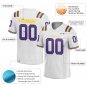 Custom Light White Football Jersey Athletic Shirt For Adult Youth Unisex