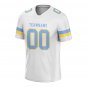 Custom Light White Football Jersey Athletic Shirt For Adult Youth