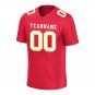 Custom Light Red Football Jersey Player Fans Team Uniforms For Adult Youth