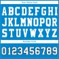 Custom Light Blue Football Jersey Player Fans Team Uniforms For Adult and Youth