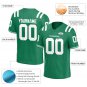 Custom Kelly Green Football Jersey Athletic Shirt For Adult Youth