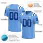 Custom Electric Blue Football Jersey Athletic Shirt For Adult Youth
