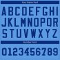 Custom Electric Blue Football Jersey Athletic Shirt For Adult Youth