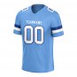 Custom Electric Blue Football Jersey Athletic Shirt For Adult Youth