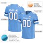 Custom Electric Blue Football Jersey Athletic Shirt For Adult Youth