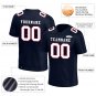 Custom Deep Blue Football Jersey Player Fans Team Uniforms For Adult Youth