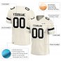 Custom Cream Football Jersey Athletic Shirt For Adult and Youth
