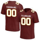 Custom Burgundy Football Jersey Player Fans Team Uniforms For Adult Youth