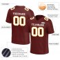 Custom Burgundy Football Jersey Player Fans Team Uniforms For Adult Youth