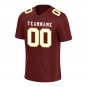 Custom Burgundy Football Jersey Player Fans Team Uniforms For Adult Youth