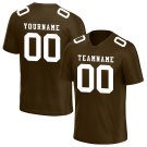 Custom Brown Football Jersey Player Fans Team Uniforms For Adult Youth