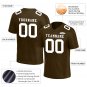 Custom Brown Football Jersey Player Fans Team Uniforms For Adult Youth