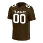 Custom Brown Football Jersey Player Fans Team Uniforms For Adult Youth