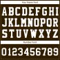 Custom Brown Football Jersey Player Fans Team Uniforms For Adult Youth