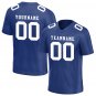 Custom Blue Football Jersey Player Fans Team Uniforms For Adult and Youth