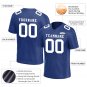 Custom Blue Football Jersey Player Fans Team Uniforms For Adult and Youth